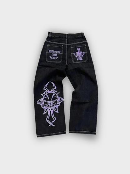 Amalfi Embroidered Baggy Jeans