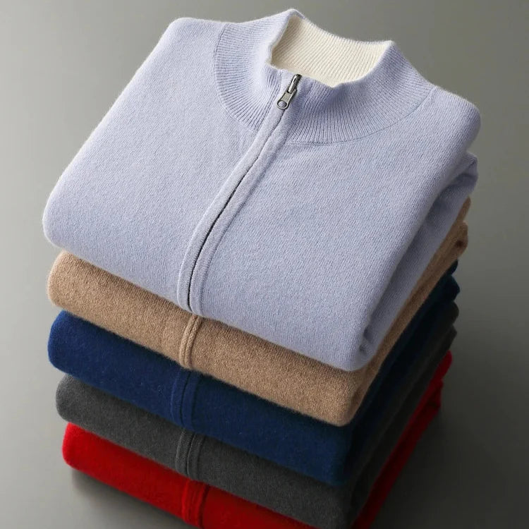 Pauletto Cashmere Zip Cardigan
